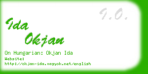 ida okjan business card